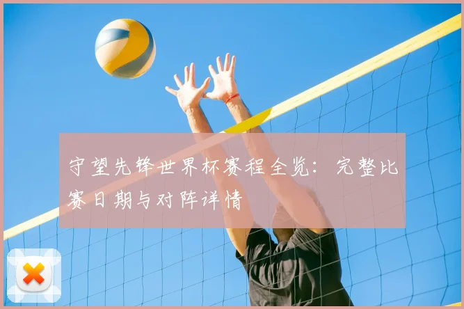 守望先锋世界杯赛程全览：完整比赛日期与对阵详情